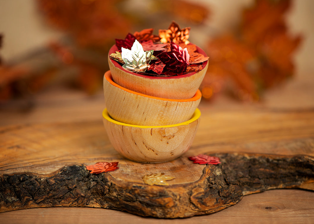 Fall Sensory Bowls - set of 3