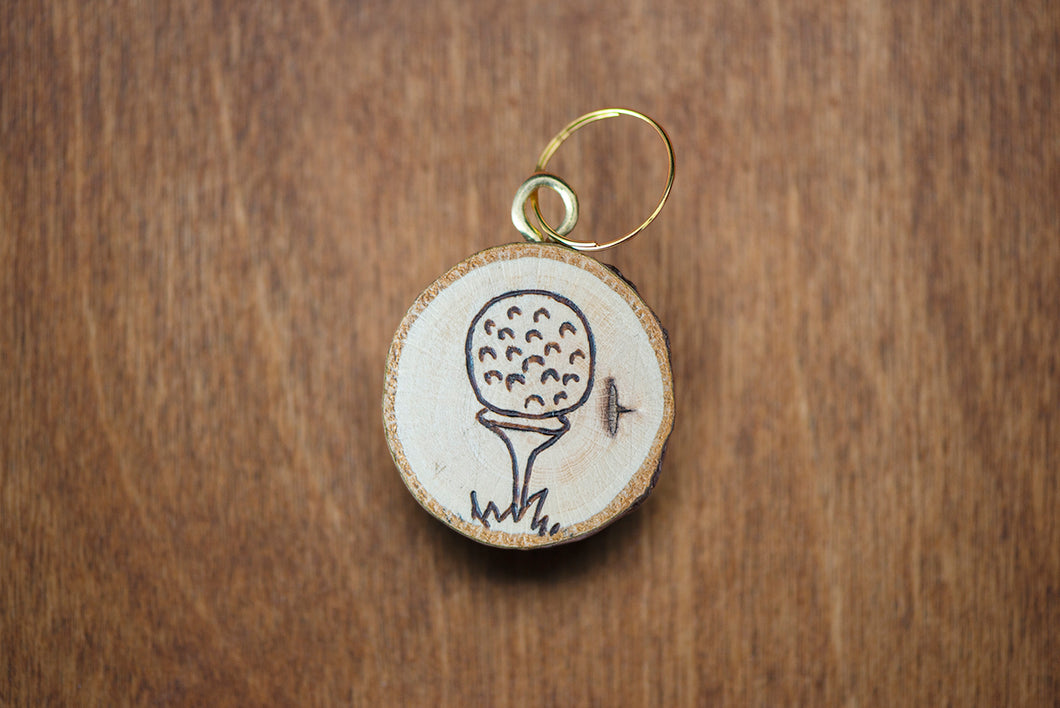 Golf Tee Keychain