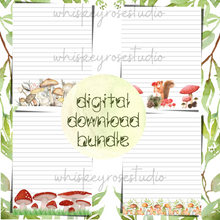 Load image into Gallery viewer, Mushroom Note Page Bundle - Digital Download
