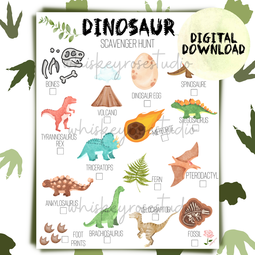 Dinosaur Scavenger Hunt