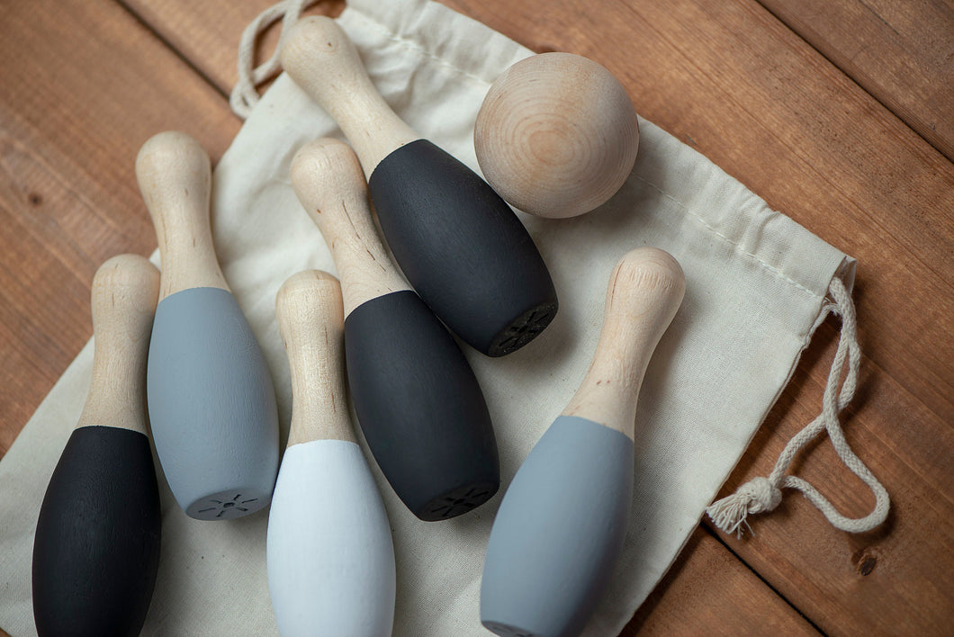 Wood Bowling Set