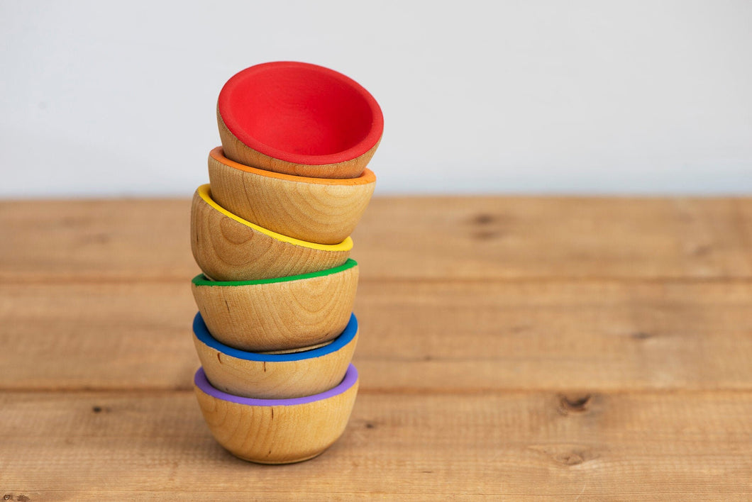 Rainbow Sorting Bowls (6)